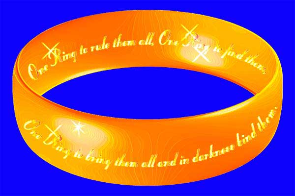 One Ring to bring them all and in the darkness bind them.